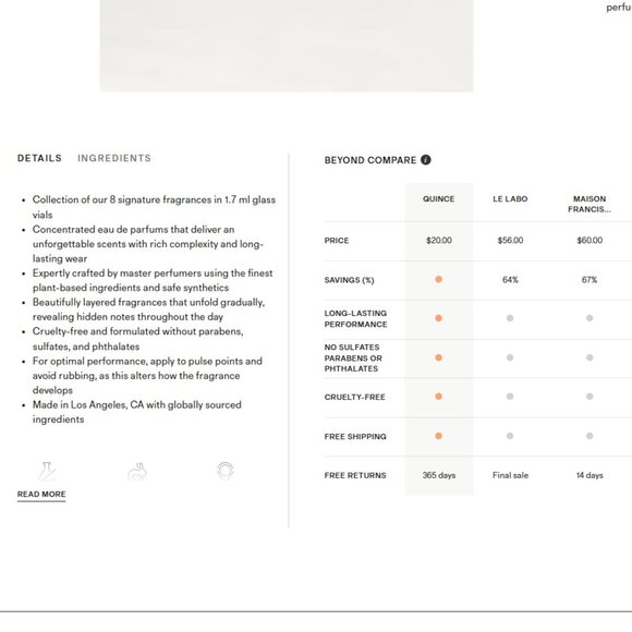 NEW Quince Eau de Parfum Discovery Set 8 Fragrances Travel Size Perfume Spray - Picture 2 of 12